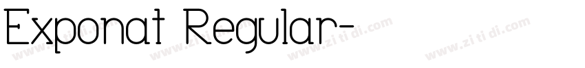 Exponat Regular字体转换